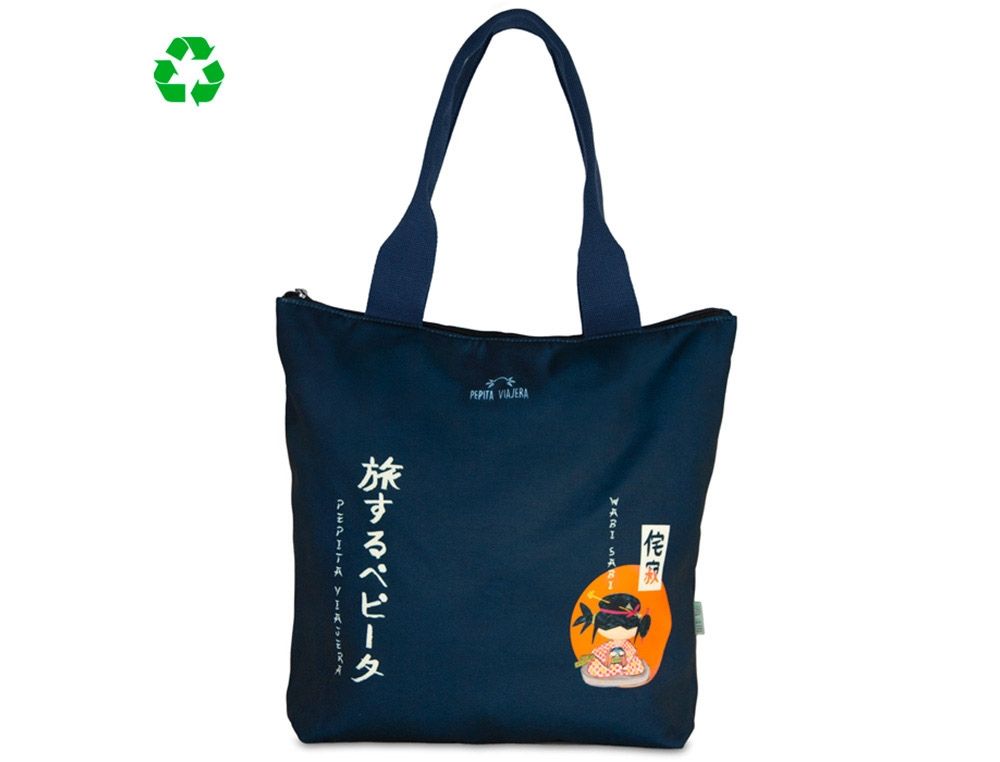 BOLSO TOTE BAG PEPITA VIAJERA JAPÓN SHOPPING 