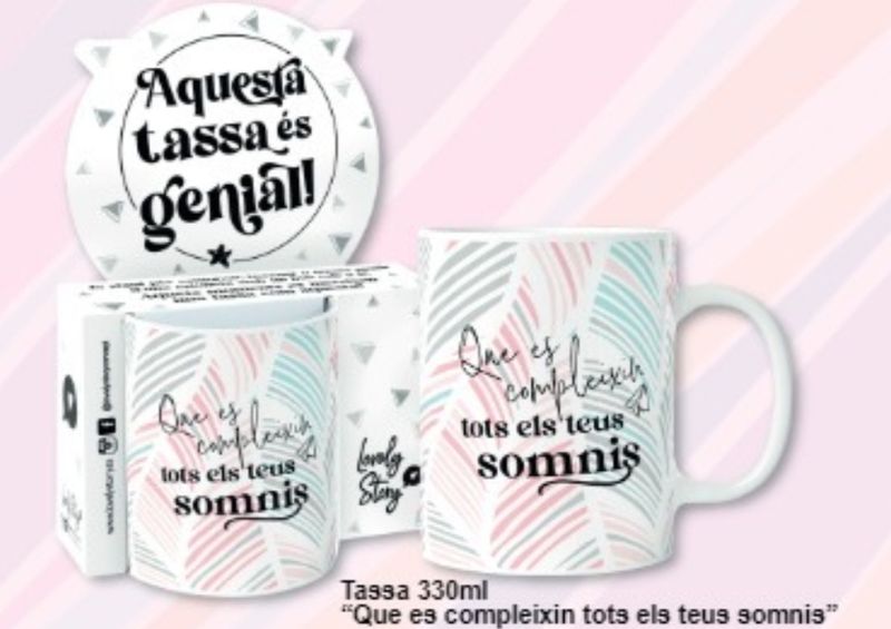 TASSA SOMNIS LOVELY STORY CATALÀ taza en catalán 