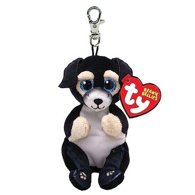 LLAVERO TY  RANGER PERRO PELUCHE NEGRO 