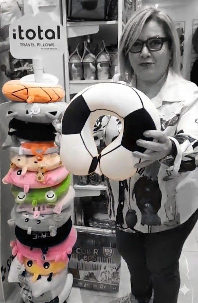 COJÍN CERVICAL FUTBOL I TOTAL ALMOHADA DE VIAJE BALÓN DE FOOTBALL 