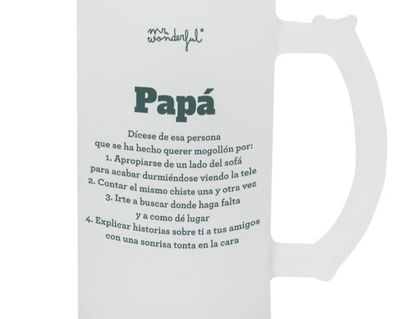 JARRA DE CERVEZA PAPÁ MR WONDERFUL 