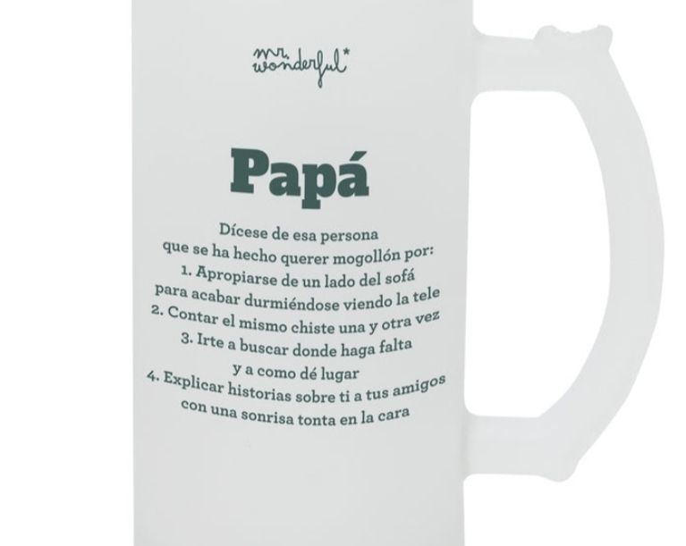 JARRA DE CERVEZA PAPÁ MR WONDERFUL 