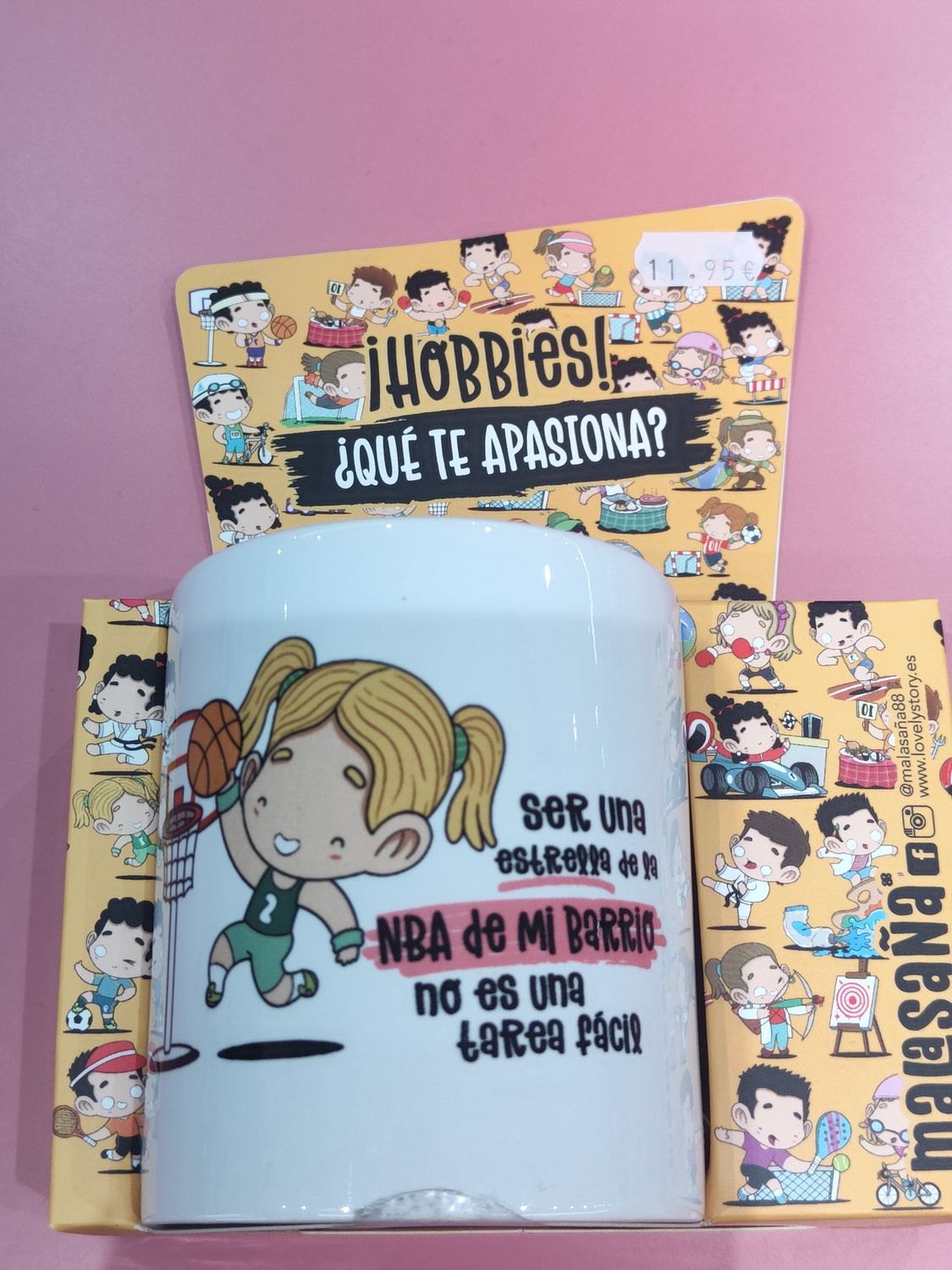 TAZA BALONCESTO CHICA NBA BÁSQUET MUG DEPORTES 