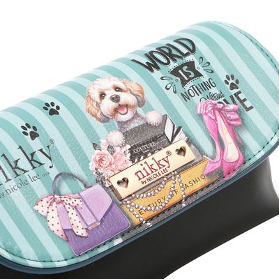 NECESER PERRO NIKKY BAG FE NICOLE LEE MEANT TO LOVE ESTUCHE COSMETIQUERO LIBROS Y PERRITOS REBAJAS 