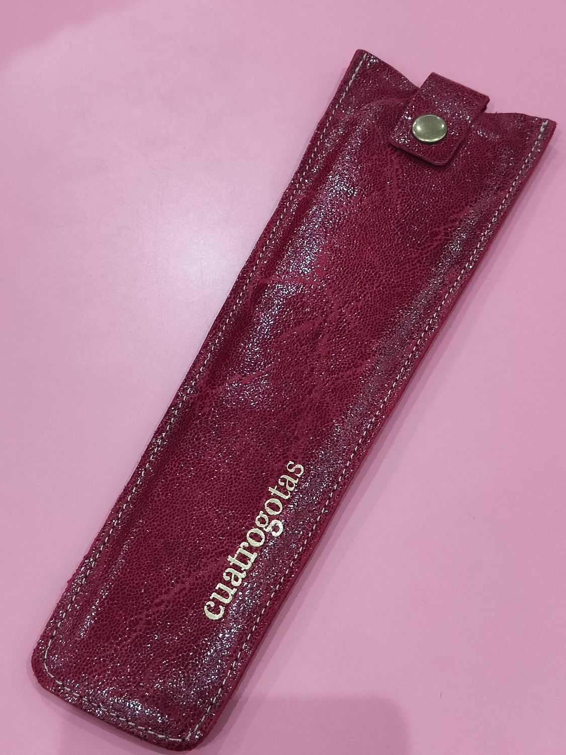 ABANICO FUNDA EN PIEL GRANATE ABANICO FUNDA EN PIEL GRANATE