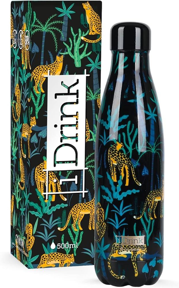 BOTELLA TÉRMICA JAGUAR  I DRINK 500ml ARCOIRIS acero inoxidable 