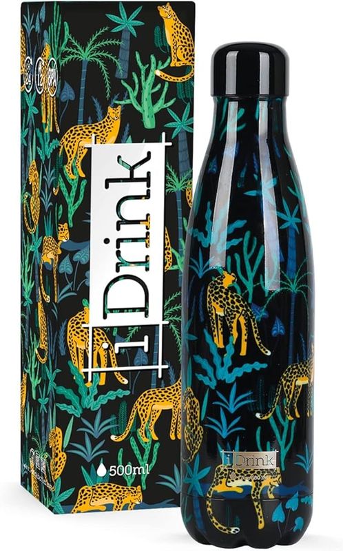 BOTELLA TÉRMICA JAGUAR  I DRINK 500ml ARCOIRIS acero inoxidable 
