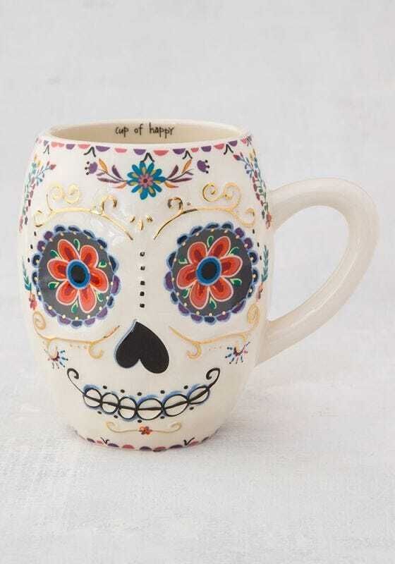 TAZA CALAVERA MEJICANA GRANDE NATURAL LIFE MUG CATRINA MEXICANA TAZA CALAVERA MEJICANA GRANDE NATURAL LIFE MUG CATRINA MEXICANA