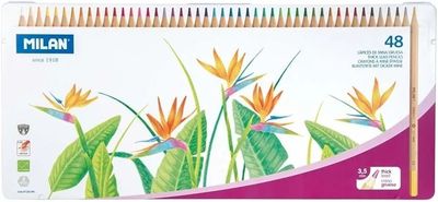 COLORES MADERA MILAN ESTUCHE METÁLICO 48 COLORES MINA 3, 5 mm