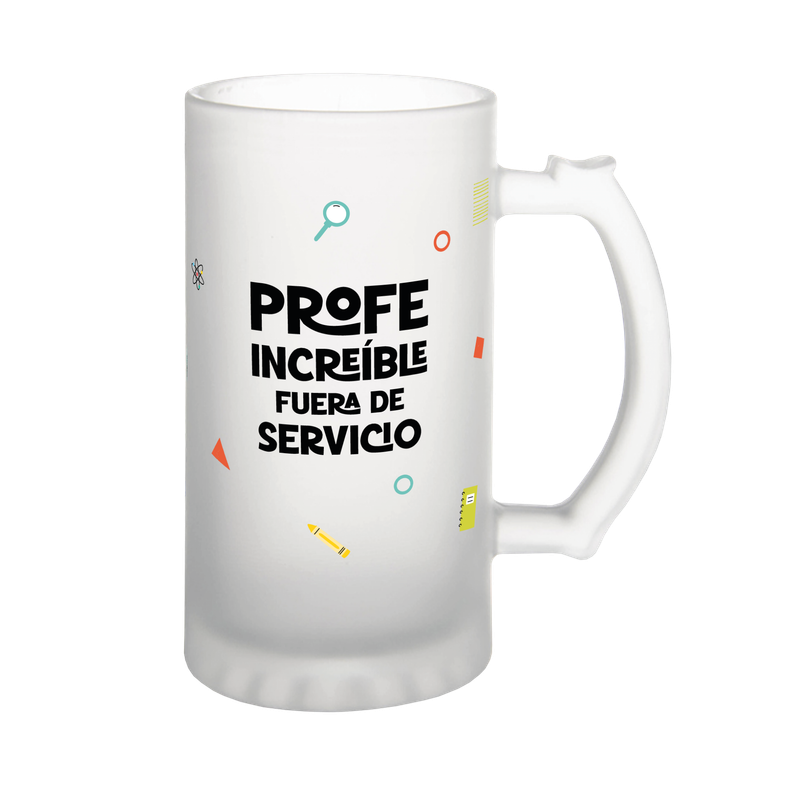 JARRA CERVEZA PROFE especial fin de curso 