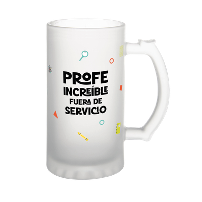 JARRA CERVEZA PROFE especial fin de curso 