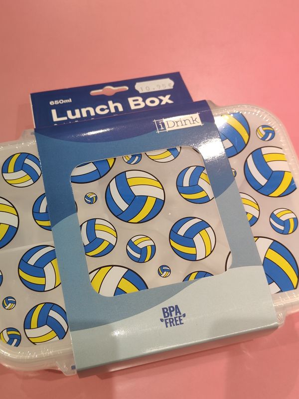 FIAMBRERA I DRINK VÓLEY LUNCH BOX porta alimentos con separador y cubiertos 