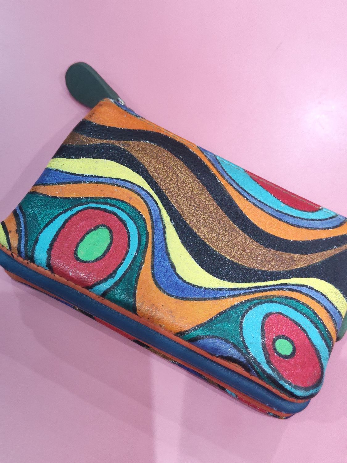 MONEDERO TRIPLE AGUAS PIEL BELMONTE MULTICOLOR MONEDERO TRIPLE AGUAS PIEL BELMONTE MULTICOLOR