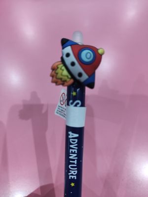 BOLÍGRAFO BORRABLE COHETE ESPACIO BOLI I TOTAL TINTA AZUL 