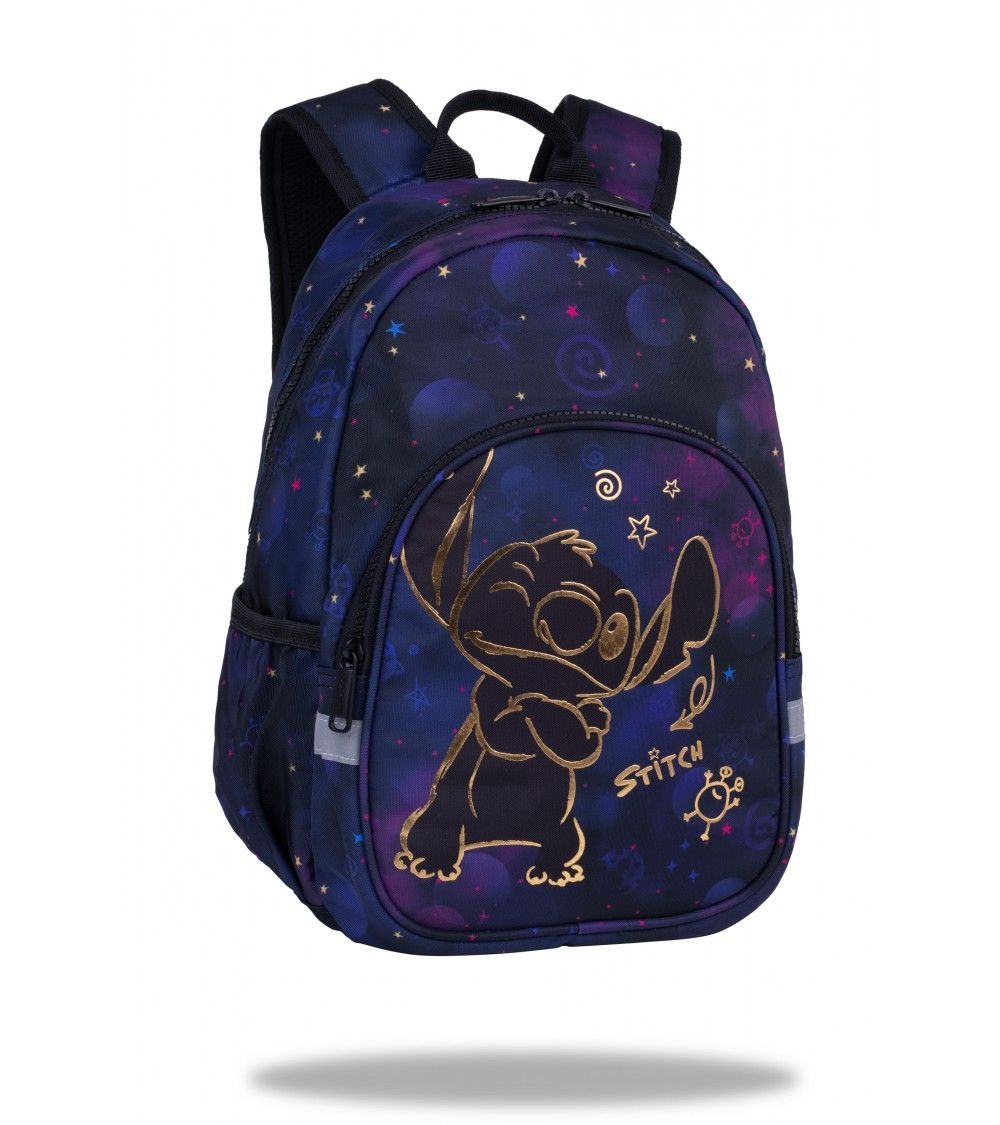 MOCHILA TOBY STITCH GOLD COOLPACK CON BROCHE DELANTERO
