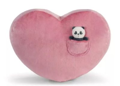 COJÍN CORAZÓN NICI CON PANDA LOVE EN EL BOLSILLO Romántico Enamorados San Valentín 