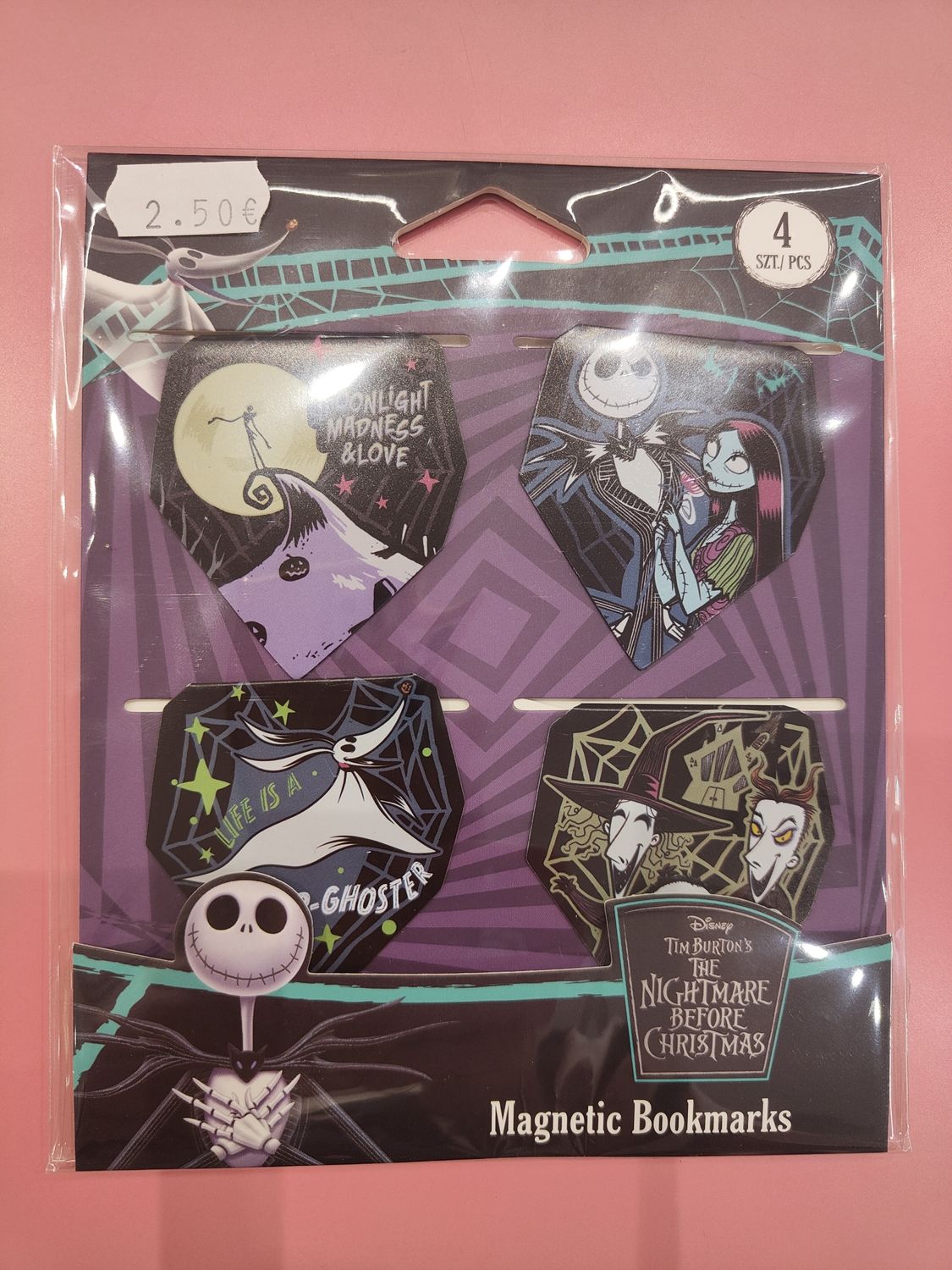 PUNTOS DE LIBRO MAGNÉTICOS PESADILLA ANTES DE NAVIDAD COOLPACK PACK 4 