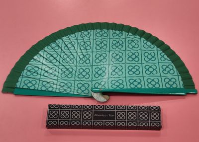 ABANICO MADERA PANOT VERDE 