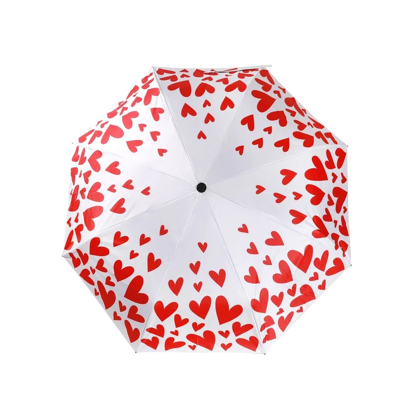 PARAGUAS CORAZONES I TOTAL PLEGABLE 