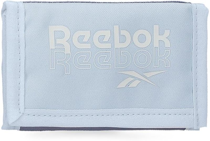 CARTERA BILLETERA DEPORTIVA REEBOK JUVENIL AZUL CLARO velcro 