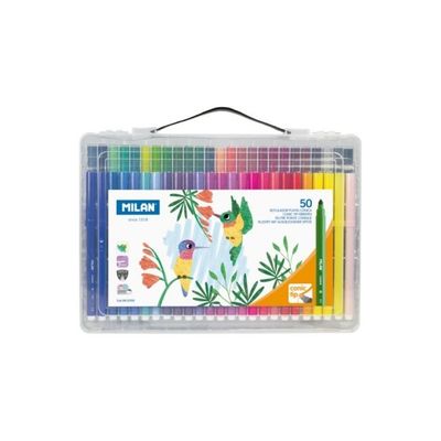 ROTULADORES MILAN MALETÍN 50 UNIDADES PUNTA CÓNICA 