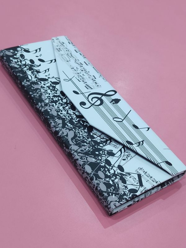 FUNDA DE GAFAS PLEGABLE MÚSICA NOTAS MUSICALES 