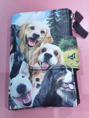 BILLETERO MUJER PEQUEÑO PERROS BELMONTE CARTERA NEGRO - ROJO BILLETERO MUJER PEQUEÑO PERROS BELMONTE CARTERA NEGRO - ROJO