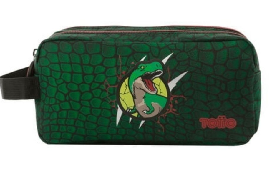 ESTUCHE TOTTO DINOSAURIO REX PORTATODO DOBLE 