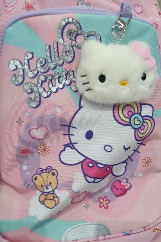 MOCHILA HELLO KITTY GRANDE COOLPACK REFORZADA 3 cremalleras