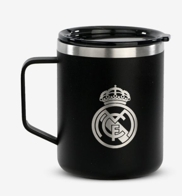 TAZA TÉRMICA REAL MADRID 400 ML. ACERO INOXIDABLE ESCUDO TAZA TÉRMICA REAL MADRID 400 ML. ACERO INOXIDABLE ESCUDO