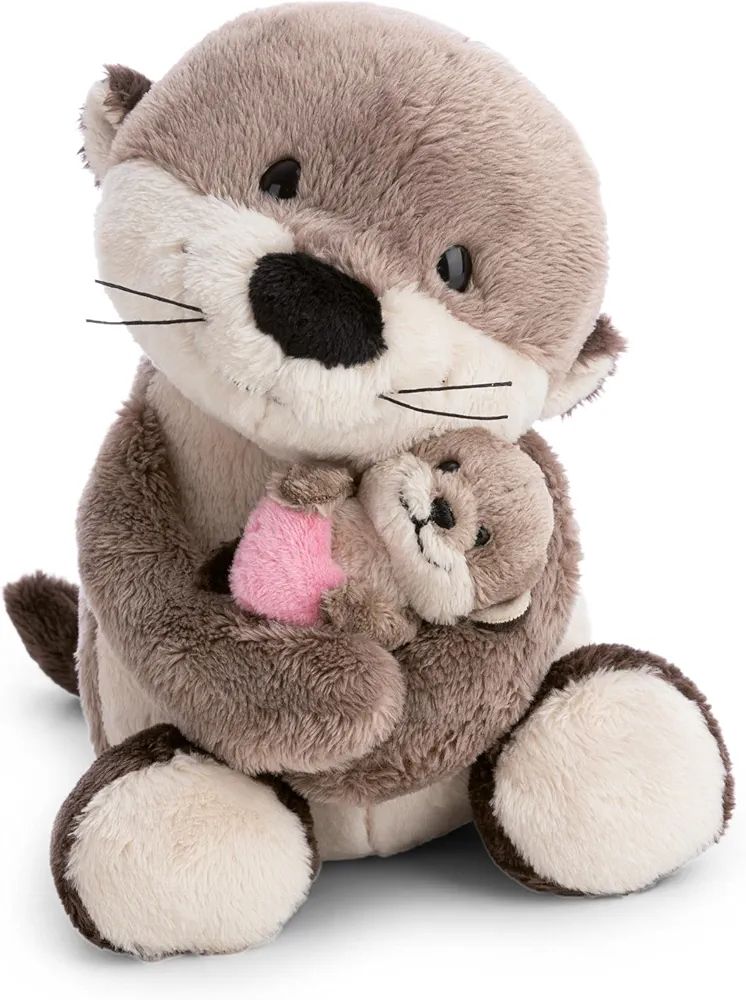 PELUCHE NUTRIA CON CRÍA NICI PELUCHE CON BEBÉ 