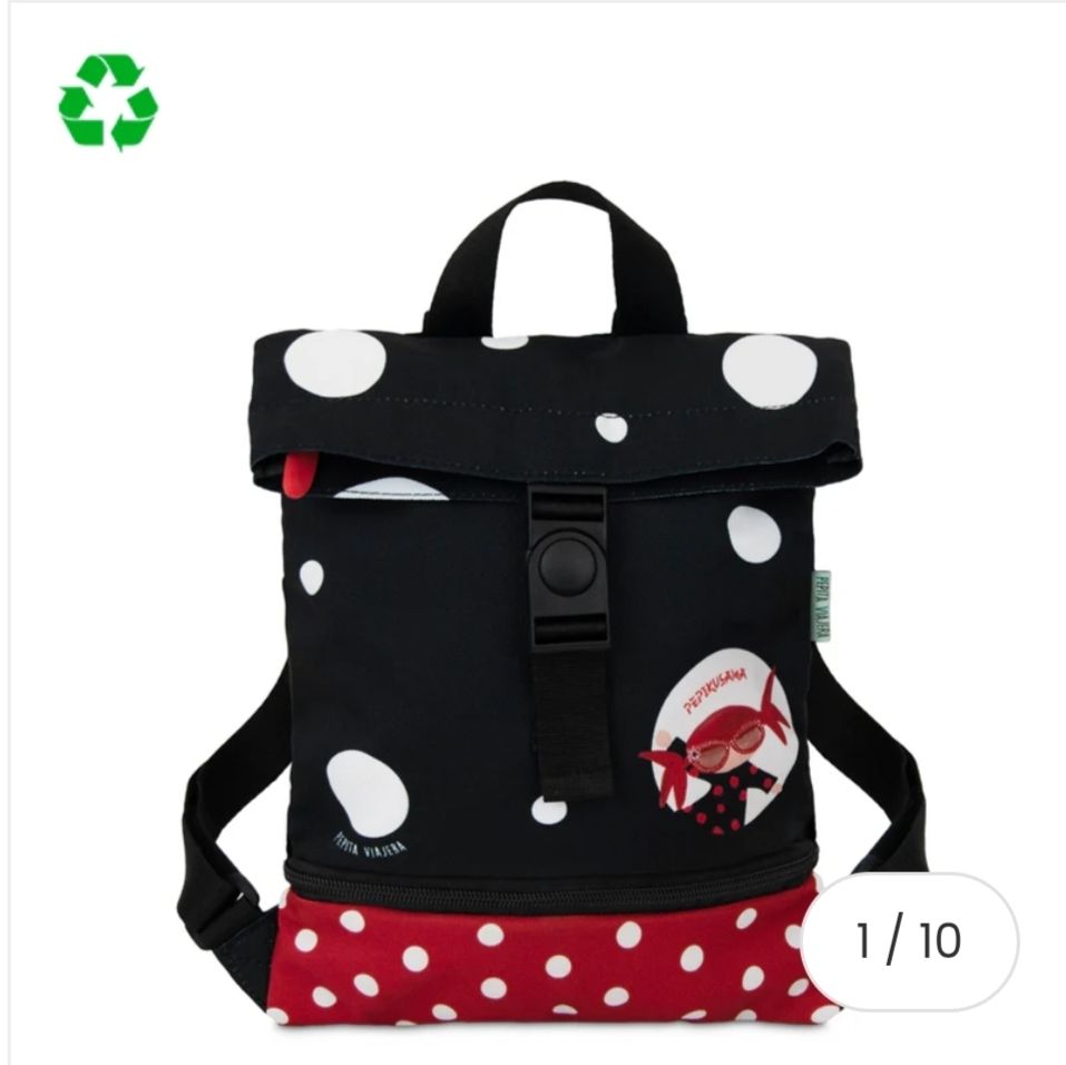 MOCHILA MINI BOLSO DE VIAJE PEPIKUSAMA PEPITA VIAJERA 