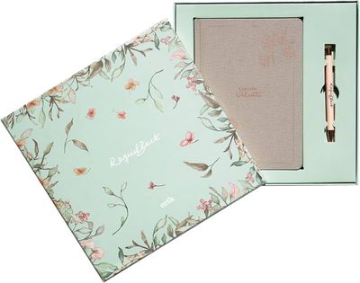 CUADERNO PREMIUM FRASES RAQUEL BECK CON BOLÍGRAFO 