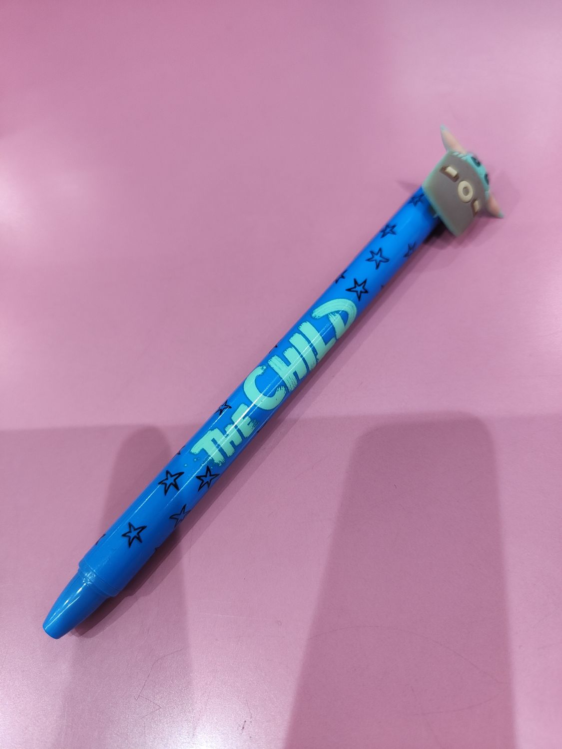 BOLÍGRAFO BORRABLE DISNEY STAR WARS BABY YODA MANDALORIAN THE CHILD BOLI tinta azul 