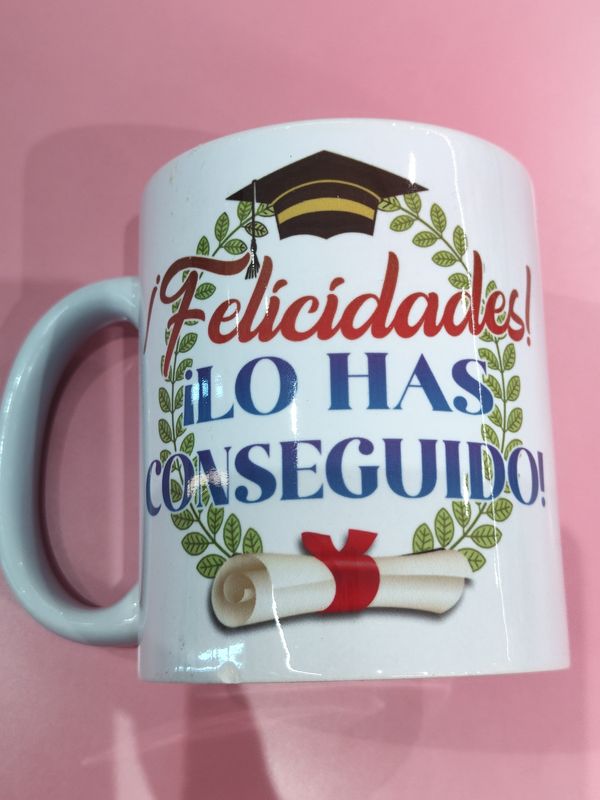 TAZA GRADUACIÓN FELICIDADES 