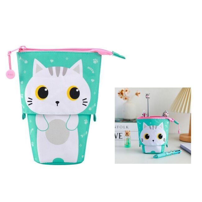 ESTUCHE PLEGABLE GATO BLANCO KAWAII I TOTAL ESTUCHE PLEGABLE GATO BLANCO KAWAII I TOTAL