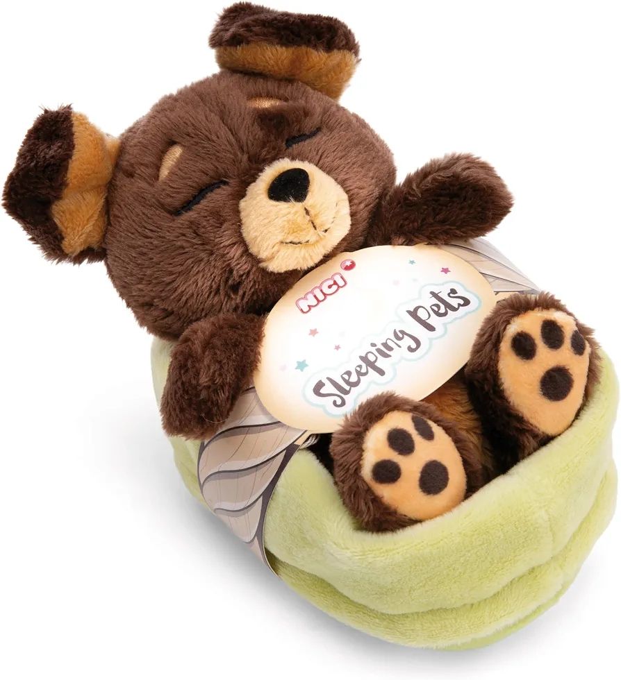 PERRO PELUCHE EN CESTA NICI PERRITO EN CANASTILLA PERRO PELUCHE EN CESTA NICI PERRITO EN CANASTILLA