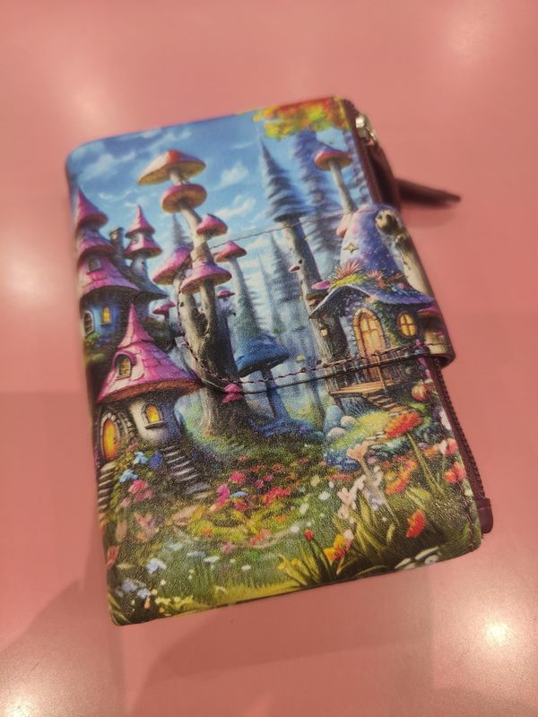 BILLETERO MUJER PEQUEÑO FANTASÍA  CARTERA DE PIEL BELMONTE MULTICOLOR 