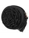 BOLSO BANDOLERA RAFIA LOIS BORAH negro 