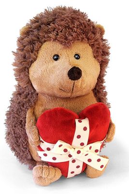 ERIZO PELUCHE CON CORAZÓN 20 CM ROMÁNTICO ENAMORADOS SAN VALENTÍN 