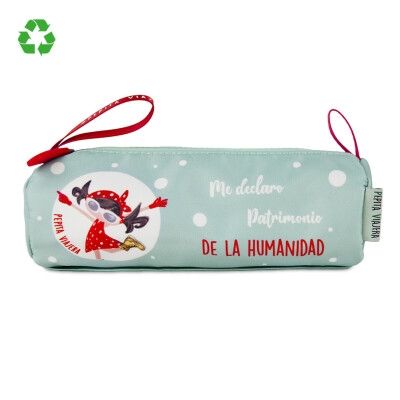 ESTUCHE REDONDO PATRIMONIO DE LA HUMANIDAD PEPITA VIAJERA PORTATODO CON ELÁSTICO 