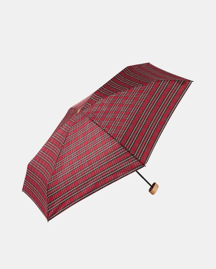 PARAGUAS PLEGABLE MINI CUADROS ESCOCESES CON ESTUCHE FUNDA EZPELETA 