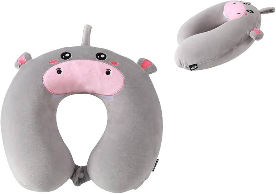 COJÍN CERVICAL HIPOPÓTAMO KAWAII I TOTAL ALMOHADA DE VIAJE COJÍN CERVICAL HIPOPÓTAMO KAWAII I TOTAL ALMOHADA DE VIAJE