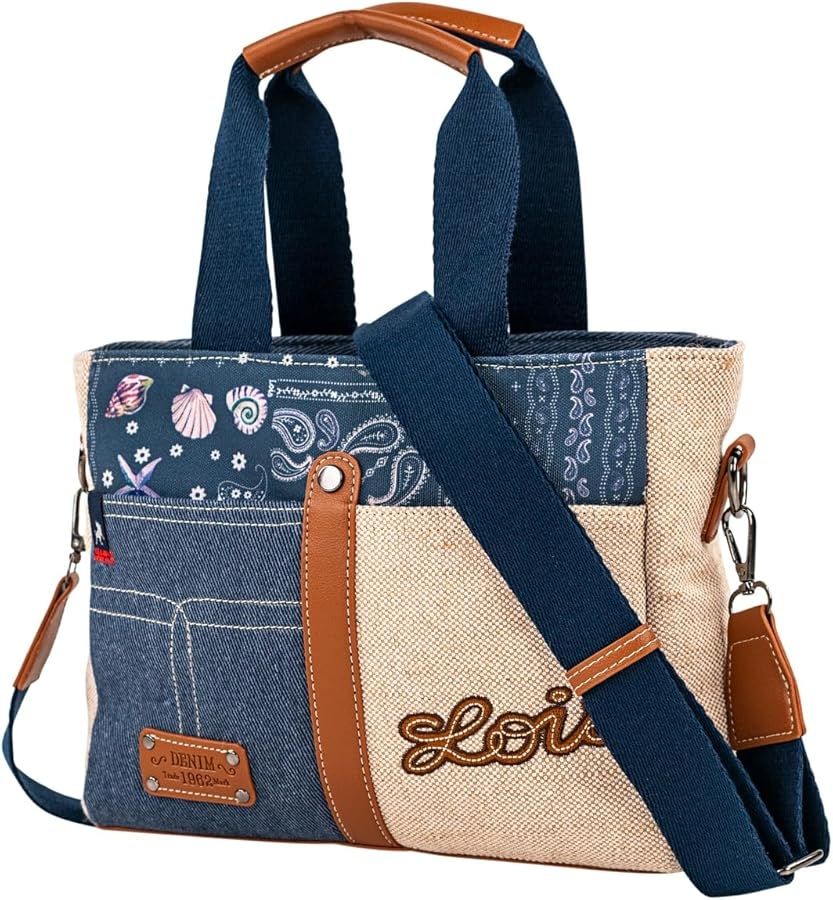 BOLSO MUJER TEJANO LOIS Bolso de mano y bandolera Azul BOLSO MUJER TEJANO LOIS Bolso de mano y bandolera Azul