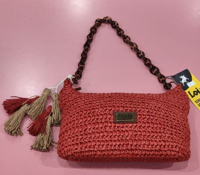 BOLSO MUJER RAFIA LOIS Bolso de mano ROJO REBAJAS 