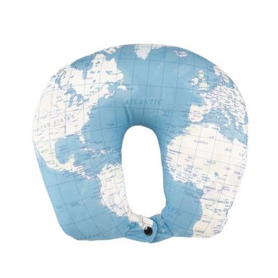 COJÍN CERVICAL MAPA MUNDI I TOTAL ALMOHADA DE VIAJE 