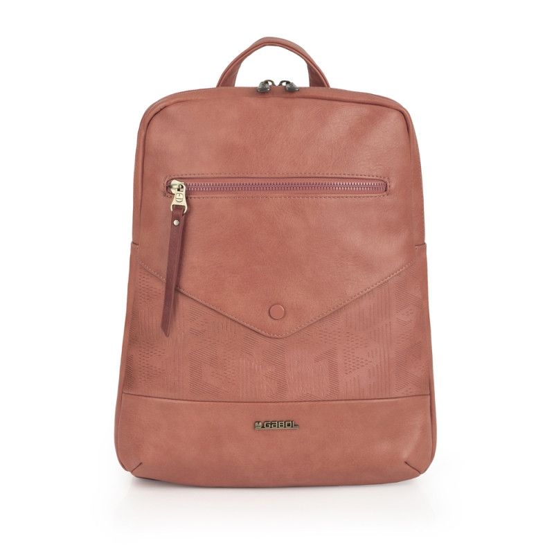 MOCHILA MUJER GABOL COLOR TEJA MODELO LIS REBAJAS 