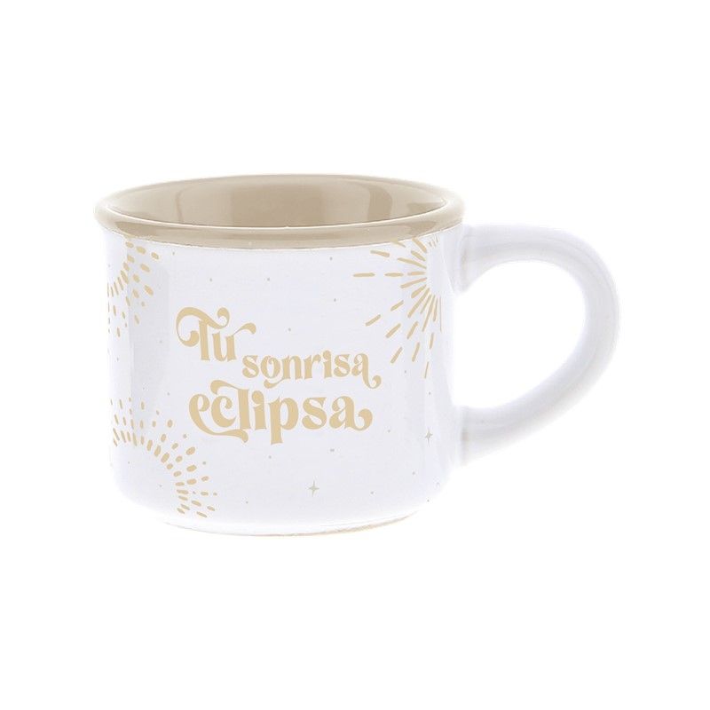 TAZA MINI CAFÉ LOVELY STORY FRASES POSITIVAS - TU SONRISA ECLIPSA MINI MUG