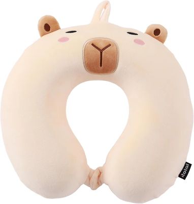 COJÍN CERVICAL CAPIBARA KAWAII I TOTAL ALMOHADA DE VIAJE 