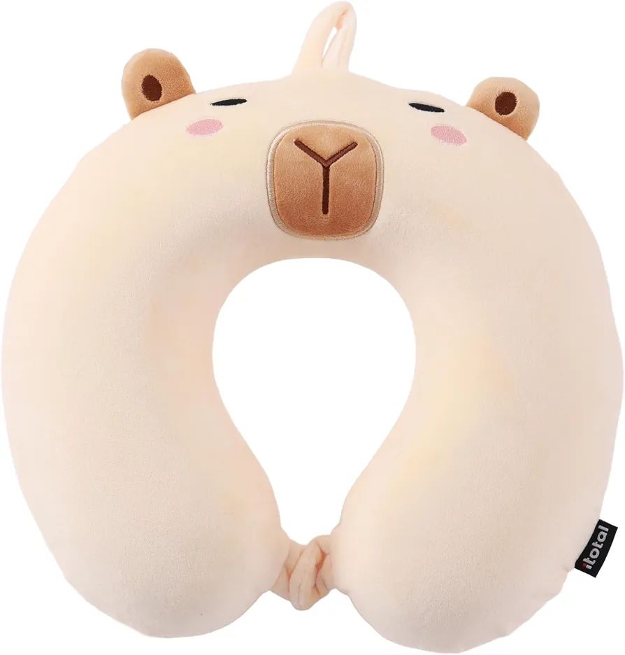 COJÍN CERVICAL CAPIBARA KAWAII I TOTAL ALMOHADA DE VIAJE COJÍN CERVICAL CAPIBARA KAWAII I TOTAL ALMOHADA DE VIAJE